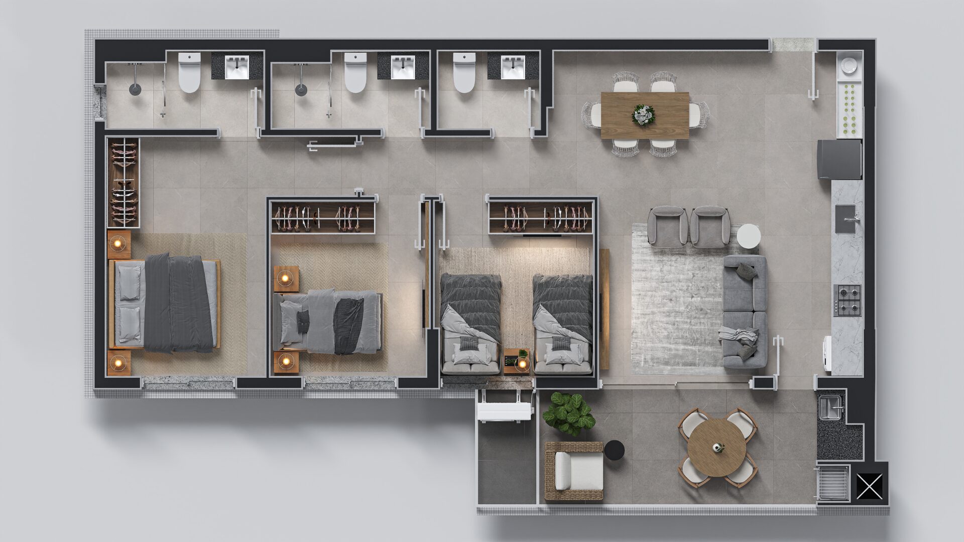 Planta tipo 2 Horizon